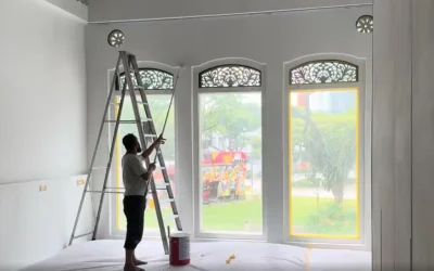 Landed house bedroom repaint Holland Road Singapore low-VOC paint
