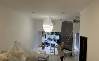 Landed house interior repaint Tampines Singapore anti-mould paint
